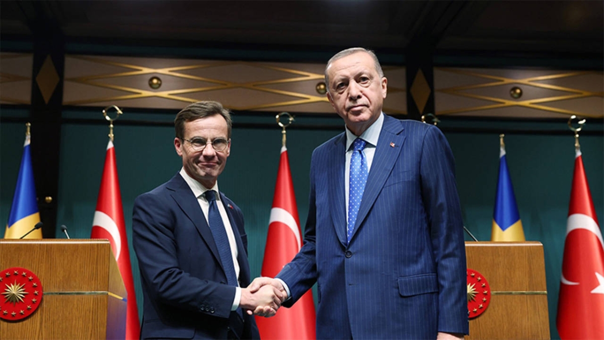Erdoğan ile İsveç Başbakanı Kristersson görüştü