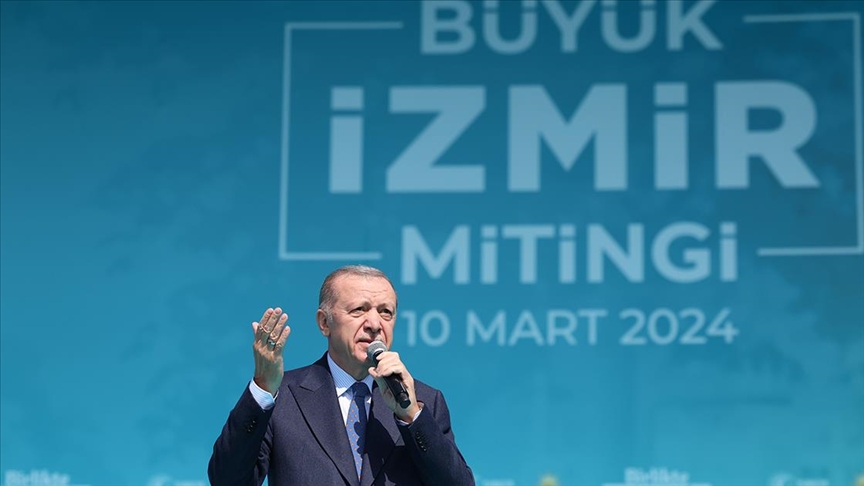 Erdoğan İzmir'den İmamoğlu'na seslendi: ''İstanbul'un başındaki zat yarım gün mesai yapıyor''