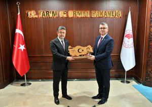 Erkan Alkan, Tarım ve Orman Bakanı Yumaklı'yı ziyaret etti