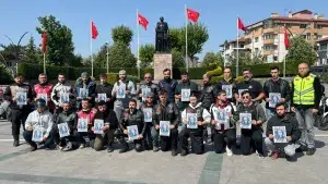 Bolu'da motokuryeler Balıkesir'deki meslektaşlarının öldürülmesine tepki gösterdi